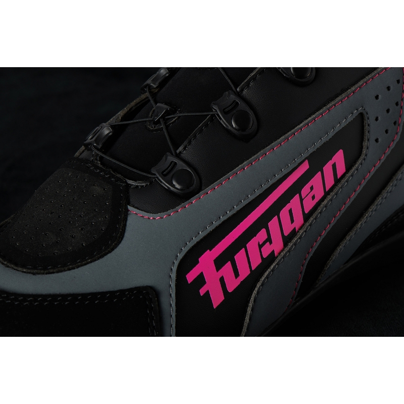 Cizme de motocicletă Furygan V4 Easy D3O Black-Grey-Pink pentru femei