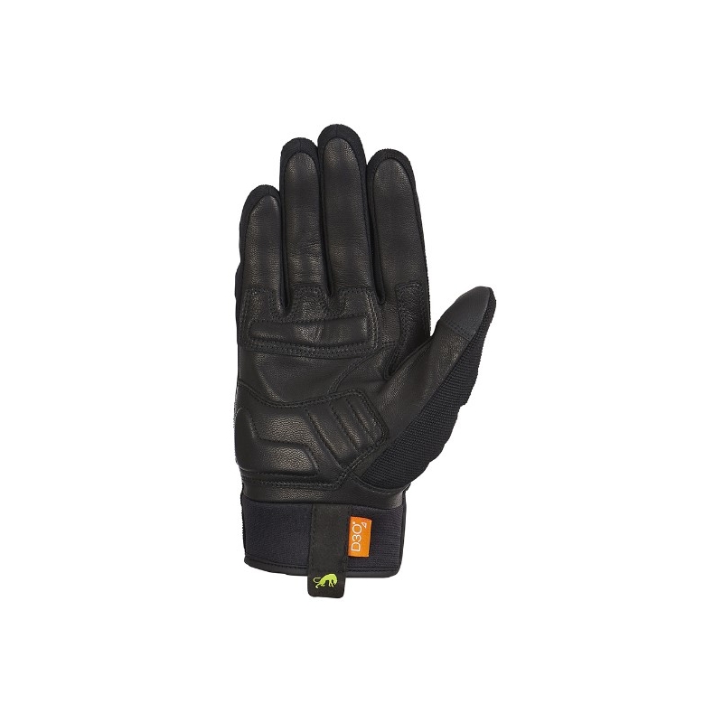 Mănuși de motocicletă Furygan Jet D3O negru-verde-fluo