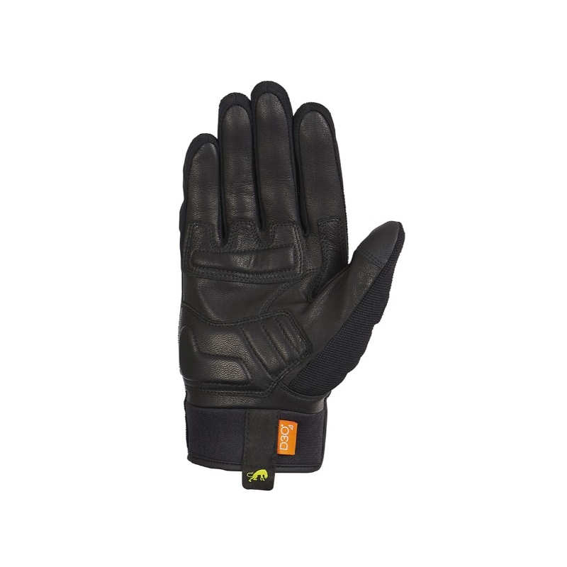 Mănuși de motocicletă Furygan Jet D3O negru-galben-fluo