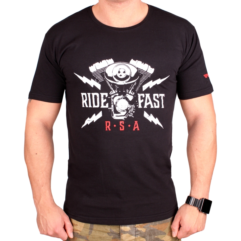 Tricou RSA Ride Fast negru