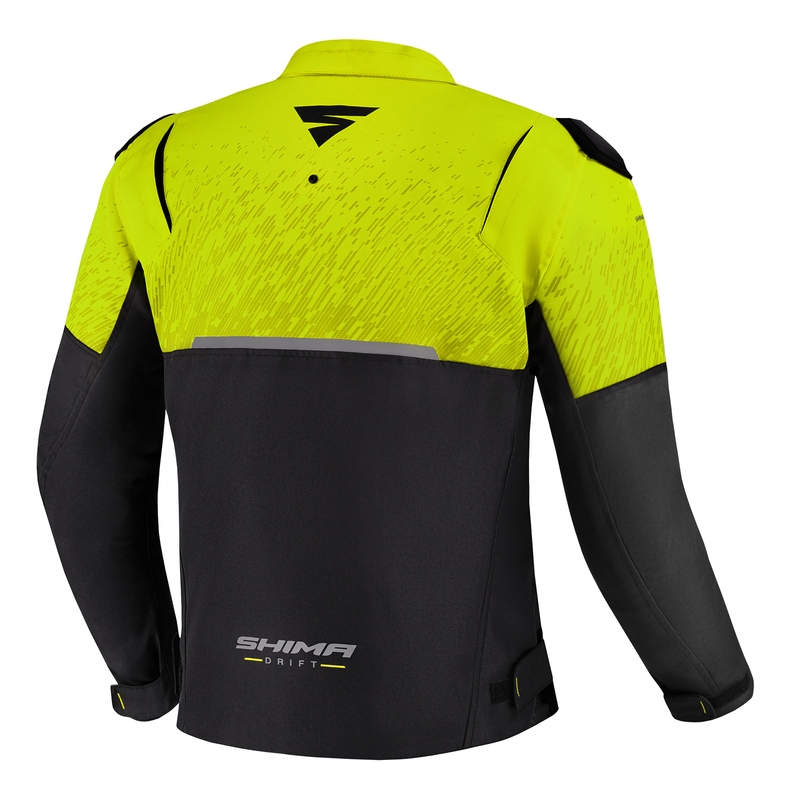 Geacă de motocicletă Shima Drift negru-galben-fluo