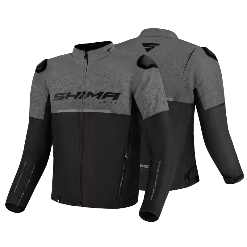 Geacă de motocicletă Shima Drift negru-gri