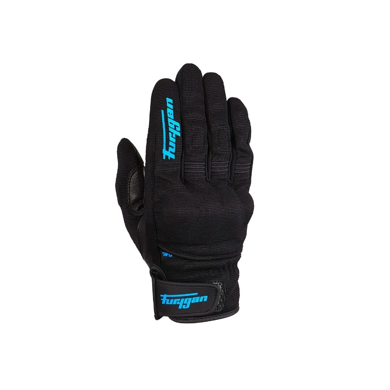 Mănuși de motocicletă pentru femei Furygan Jet D3O Black and Turquoise