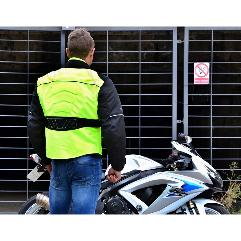 RSA Airforce negru-fluo jacheta de motociclete galben-fluo lichidare