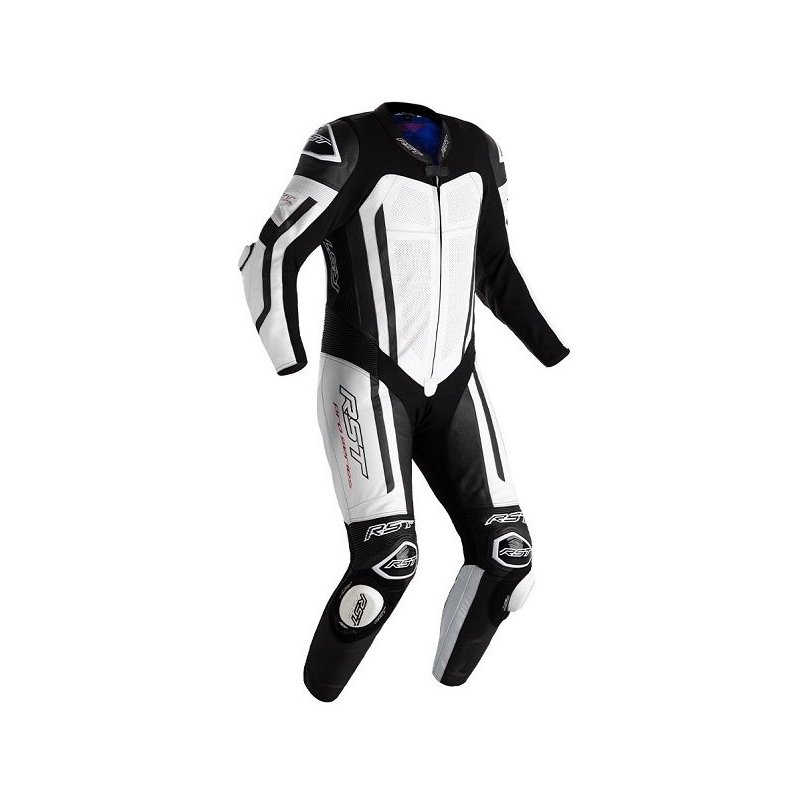 Combinezon moto 1 piesă RST Pro Series Airbag negru-alb lichidare