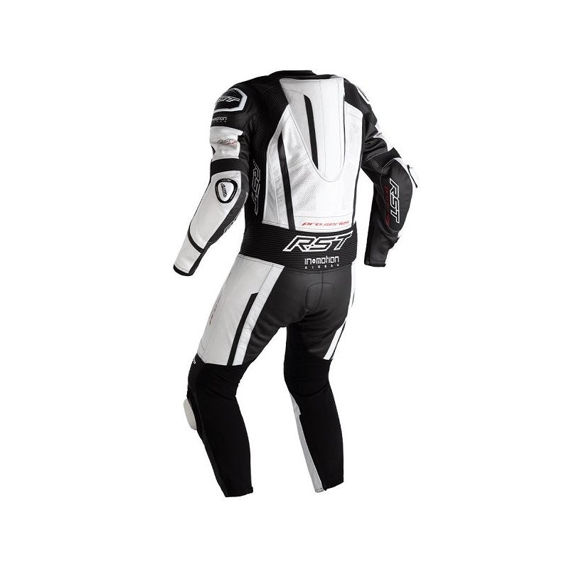 Combinezon moto 1 piesă RST Pro Series Airbag negru-alb lichidare