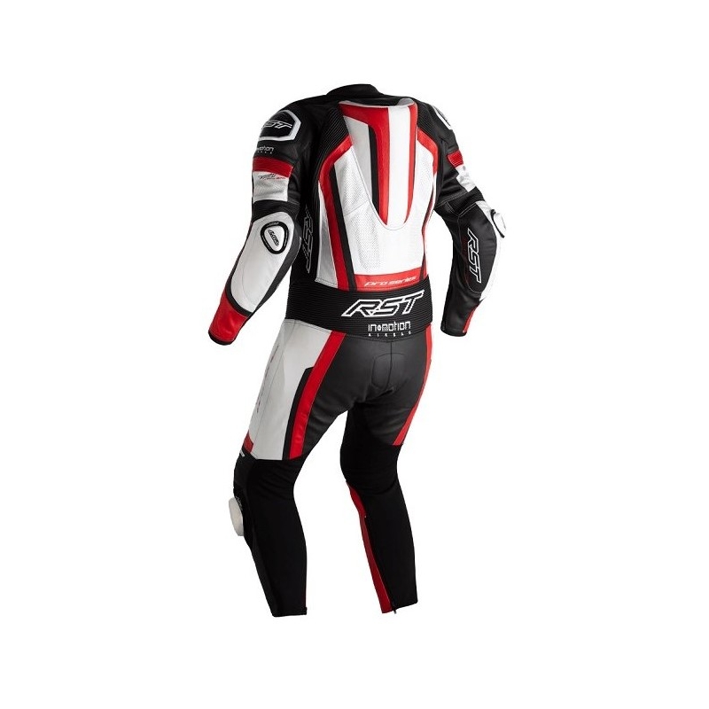 Combinezon moto 1 piesă RST Pro Series Airbag negru-alb-roșu lichidare