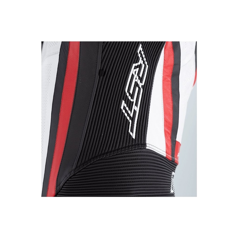 Combinezon moto 1 piesă RST Pro Series Airbag negru-alb-roșu lichidare