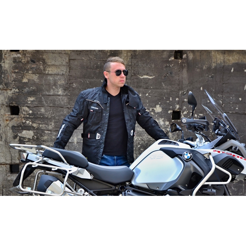 Jacheta de motociclete RSA Voyager negru lichidare