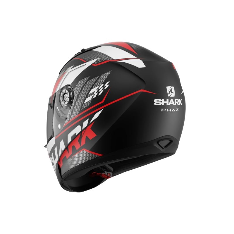 Cască integrală SHARK RIDILL 1.2 Phaz negru-alb-roșu