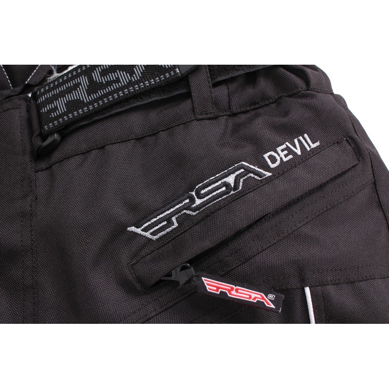 Pantaloni de motociclist pentru bărbați RSA Devil negru