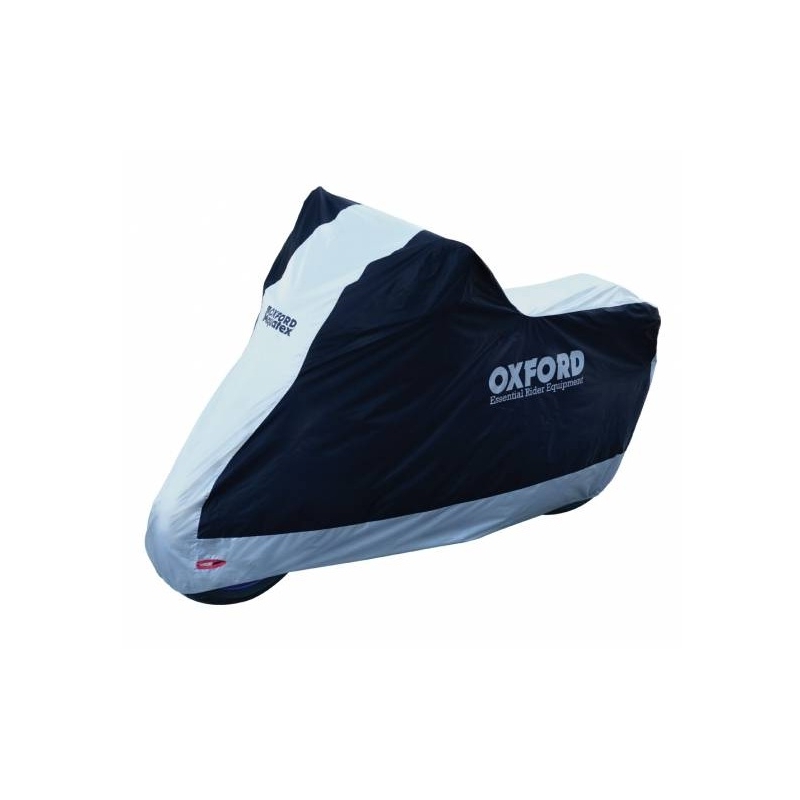 Prelata Oxford Aquatex pentru motociclete 2016 - negru/argintiu