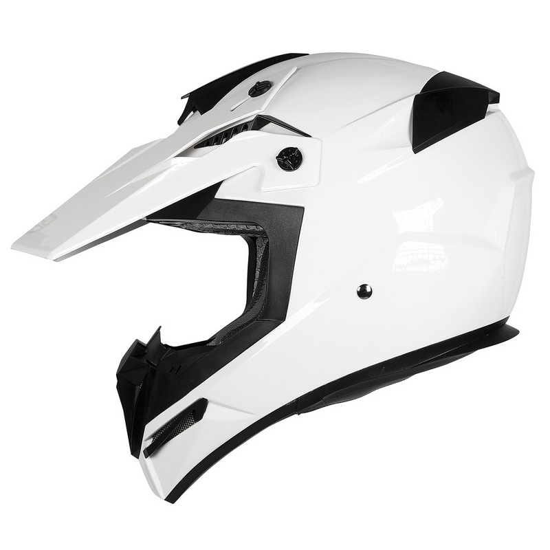 Casca de motocross pentru motocicleta Ozone FMX alb lichidare