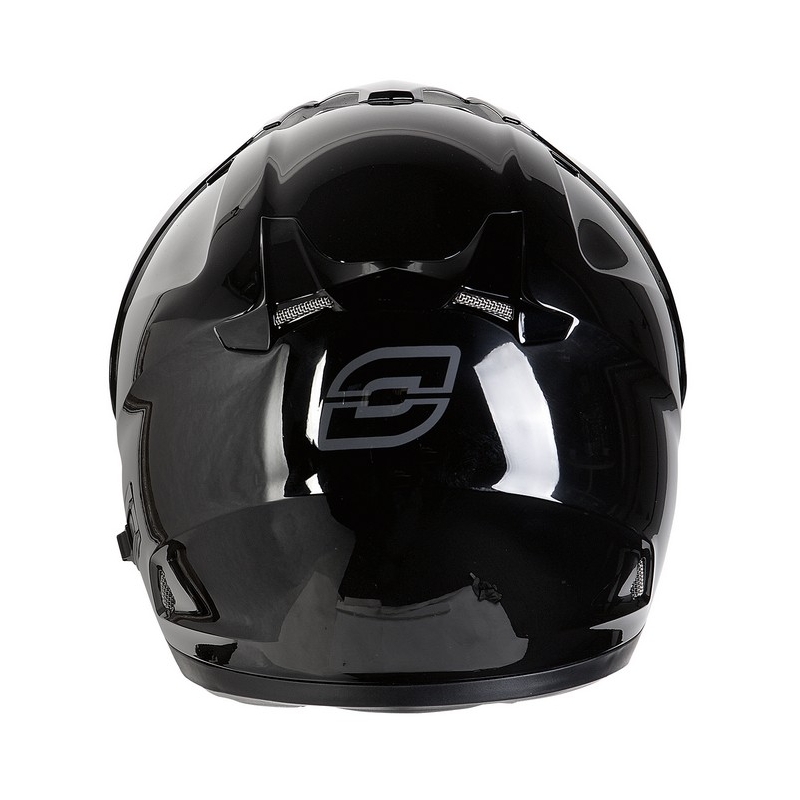 Cască de motocicletă Ozone City-01 cu curea de bărbie detașabilă negru lucios lichidare