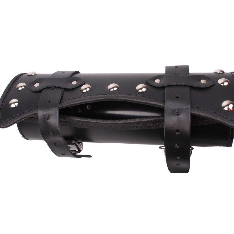 Geantă moto de piele pentru furcă Chopper/Custom RSA-8B lichidare
