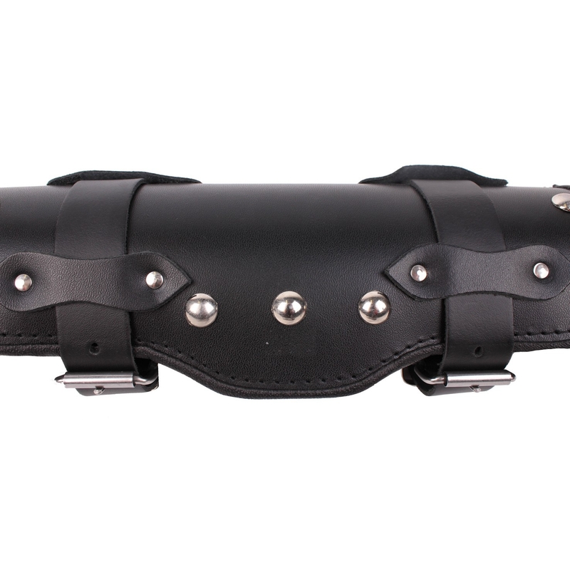 Geantă moto de piele pentru furcă Chopper/Custom RSA-6B