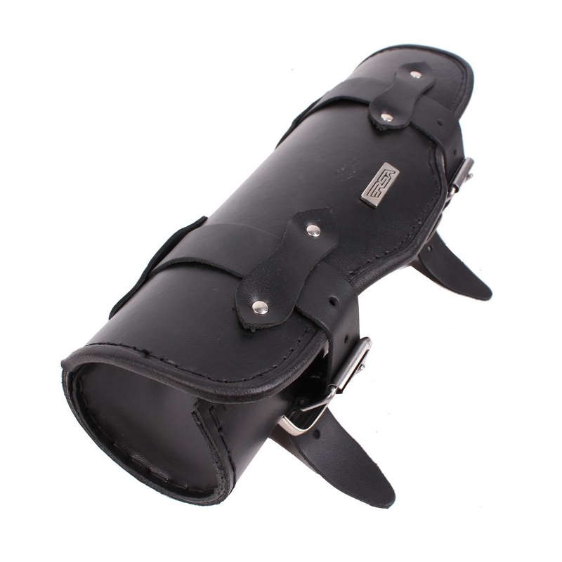 Geantă moto de piele pentru furcă Chopper/Custom RSA-6A