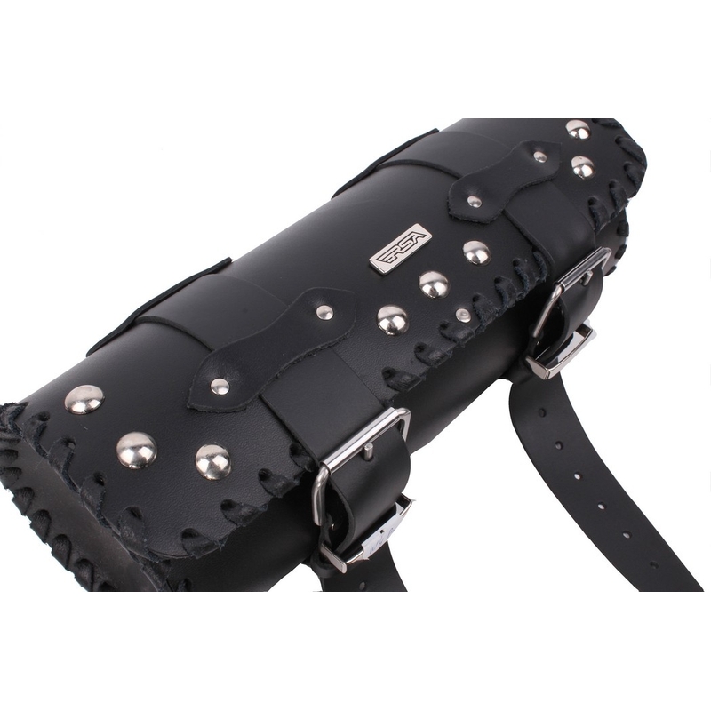 Geantă moto de piele pentru furcă Chopper/Custom RSA-4B