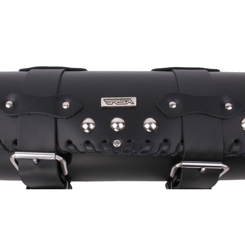 Geantă moto de piele pentru furcă Chopper/Custom RSA-4B