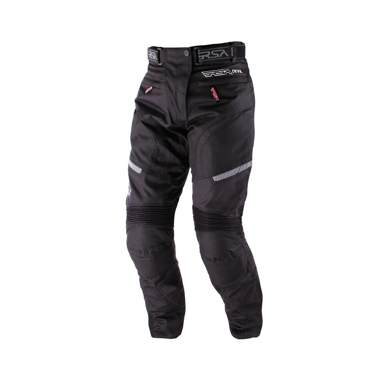 RSA Devil Pantaloni Moto Negru pentru femei RSA Devil Vânzare výprodej lichidare