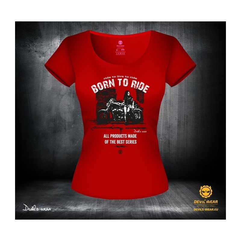 Tricou pentru femei Devils Wear - Ride To Live To Ri lichidare