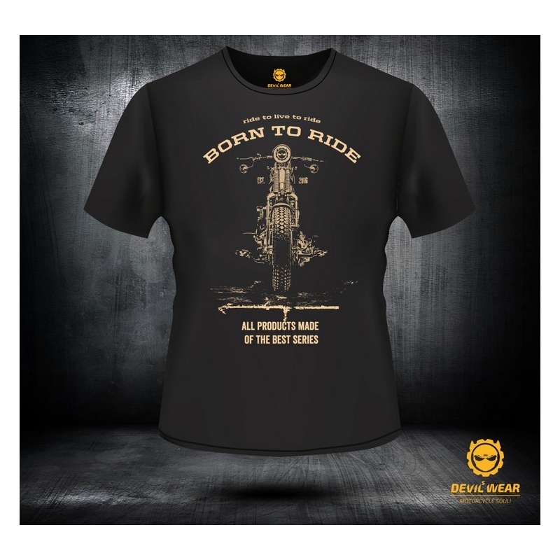 Tricou pentru bărbați Devils Wear - Born To Ride Live Man lichidare