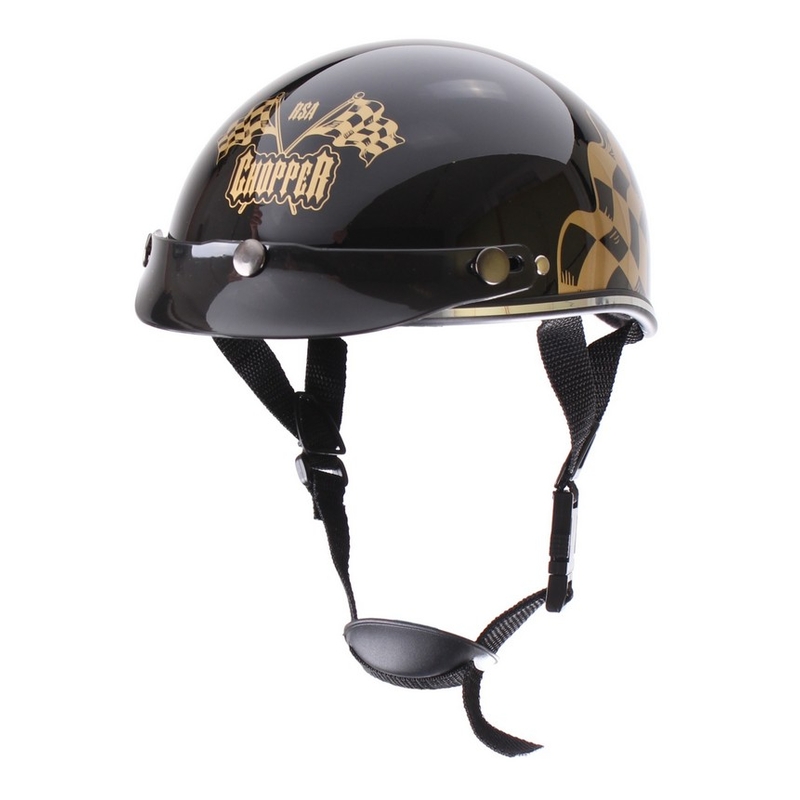Cască de motocicletă braincap RSA Flag negru lucios