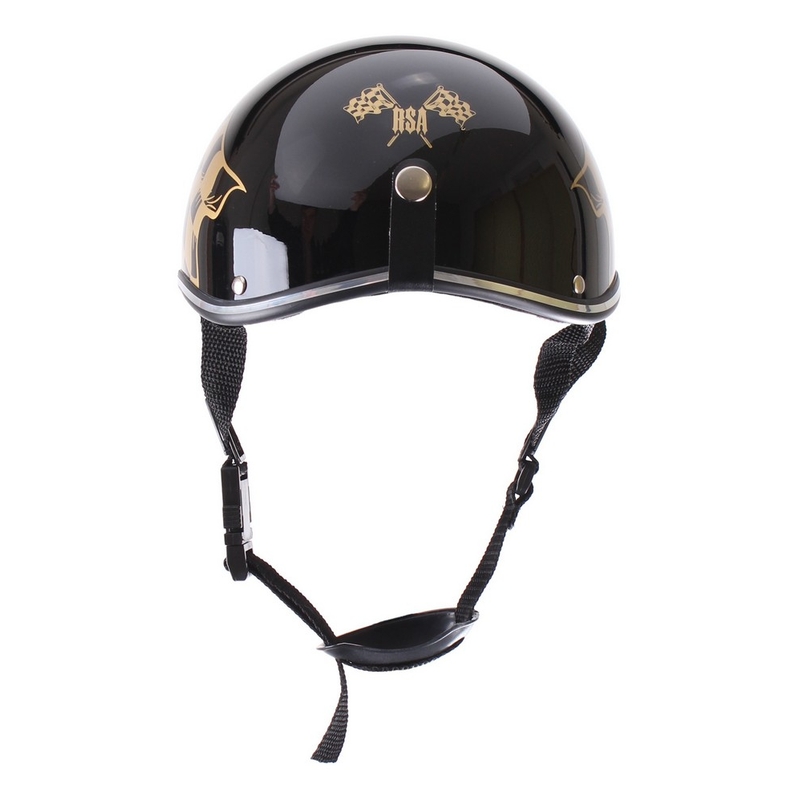 Cască de motocicletă braincap RSA Flag negru lucios