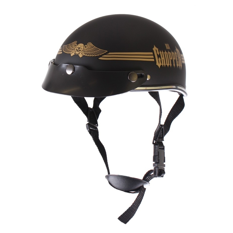 Cască moto Braincap RSA Skull negru mat