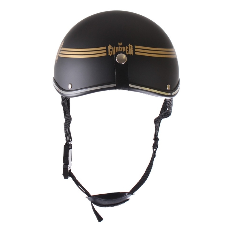 Cască moto Braincap RSA Skull negru mat