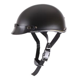 Cască de motociclist cu ornament cromat RSA Chrome negru mat