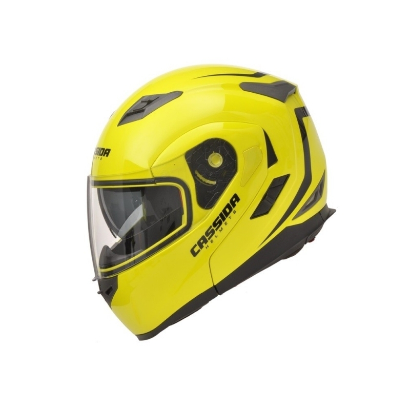 Cască de motocicletă Cassida Compress -  galbenă lichidare