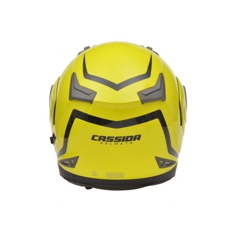 Cască de motocicletă Cassida Compress -  galbenă lichidare