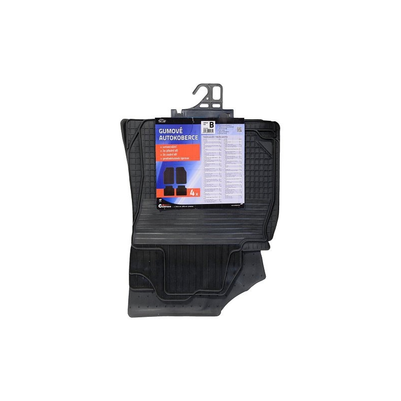 Covoare de cauciuc set de 4 UNI B