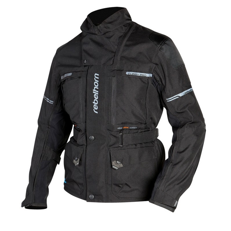 Rebelhorn Cubby II Pro Negru Negru Jacheta de motociclete lichidare