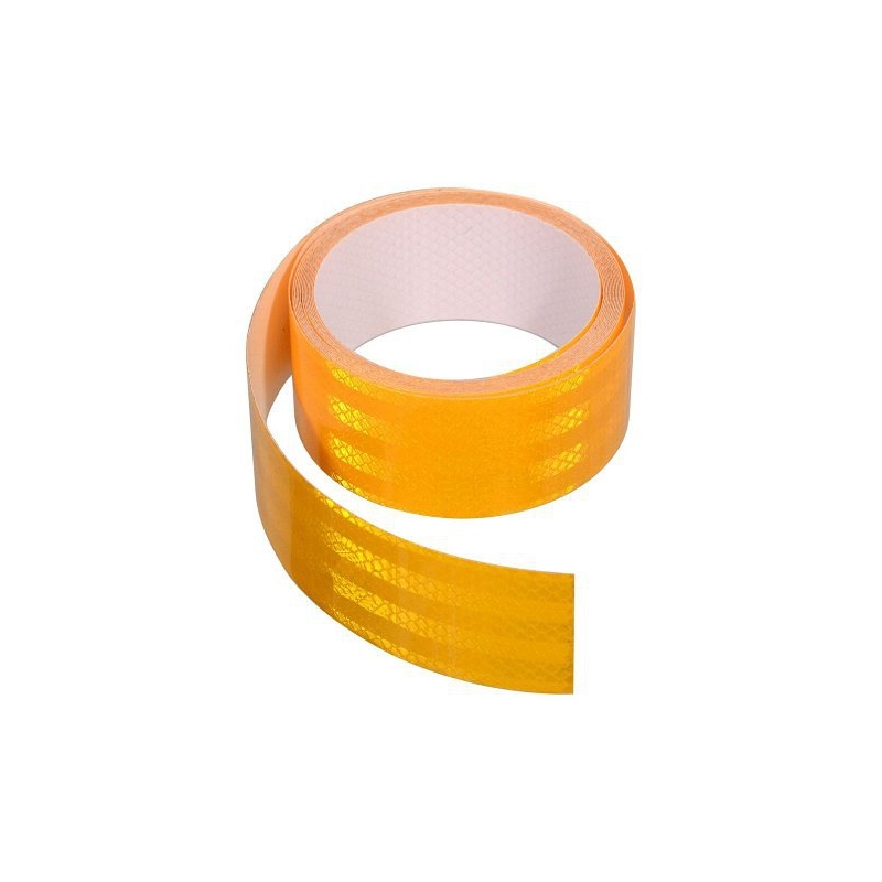 Bandă reflectorizantă autoadezivă 5m x 5cm galben (rola 5m)