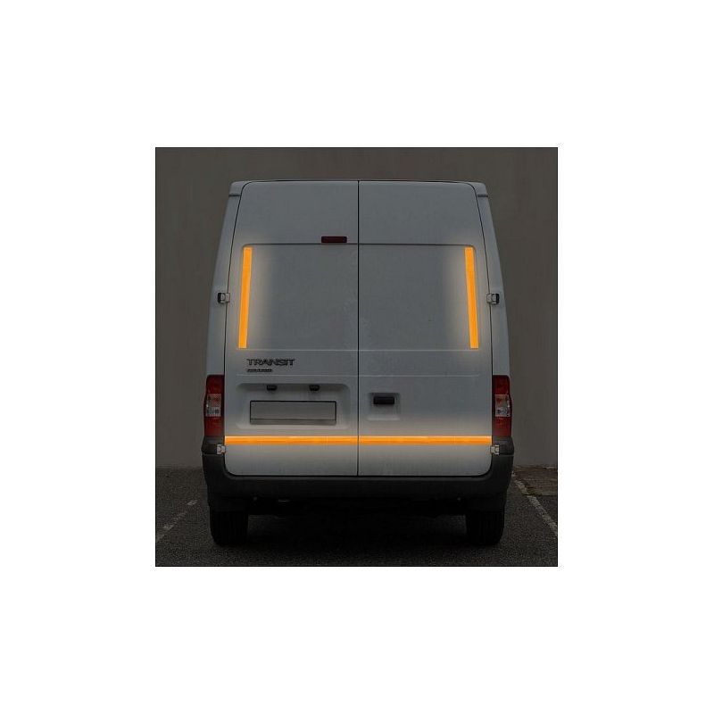 Bandă reflectorizantă autoadezivă 5m x 5cm galben (rola 5m)