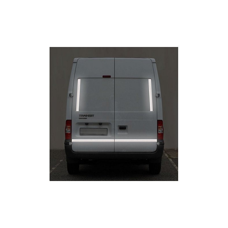 Bandă reflectorizantă autoadezivă 5m x 5cm alb (rola 5m)