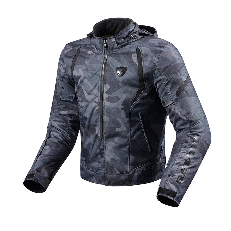 Revit Flare Flare negru jachetă de motocicletă lichidare