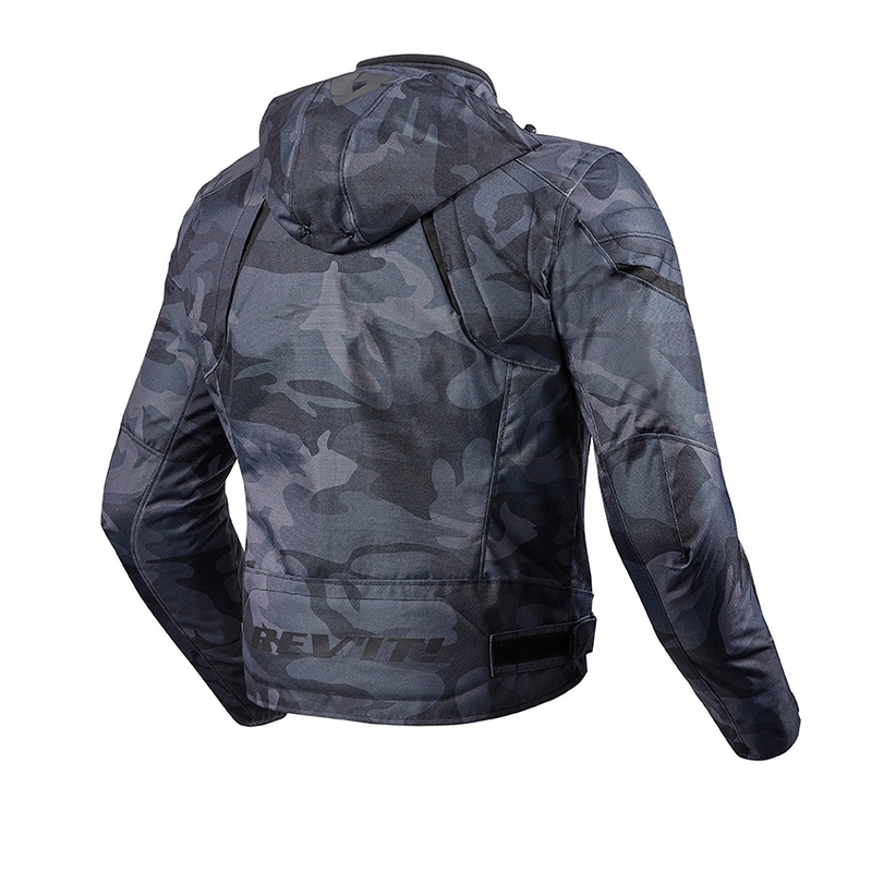 Revit Flare Flare negru jachetă de motocicletă lichidare