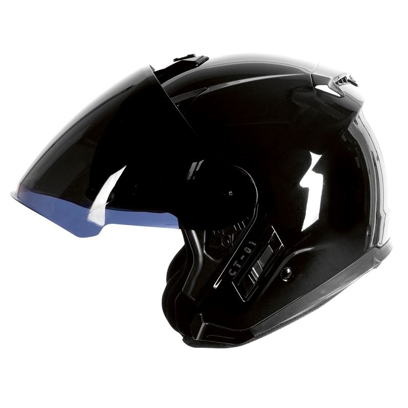 Cască de motocicletă deschisă Ozone CT-01 negru lucios lichidare