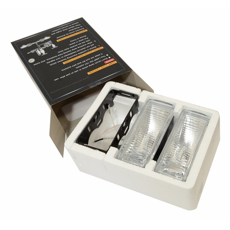 Lumina de ceață TOP pătrat 2pcs
