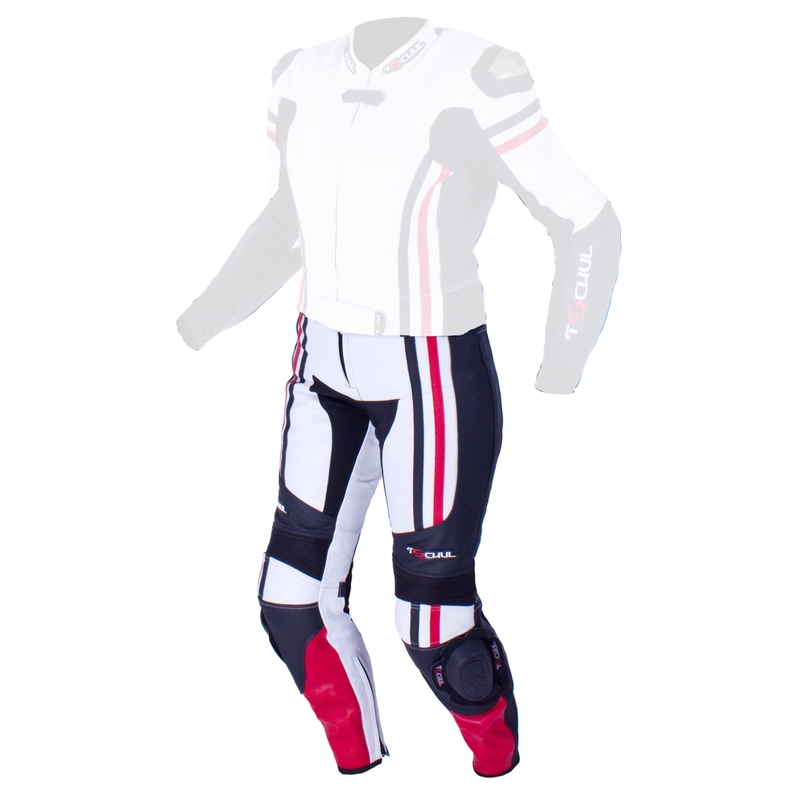 Pantaloni Tschul 556 alb-negru-roșu pentru femei lichidare