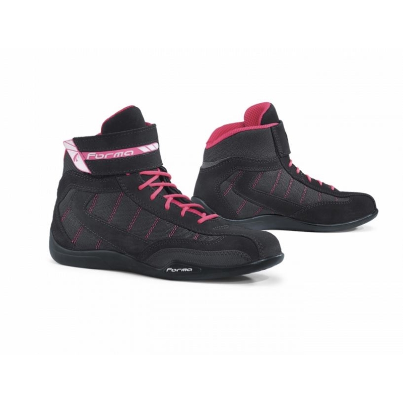 Pantofi moto pentru femei Forma Rookie Pro Lady negru-fucsia