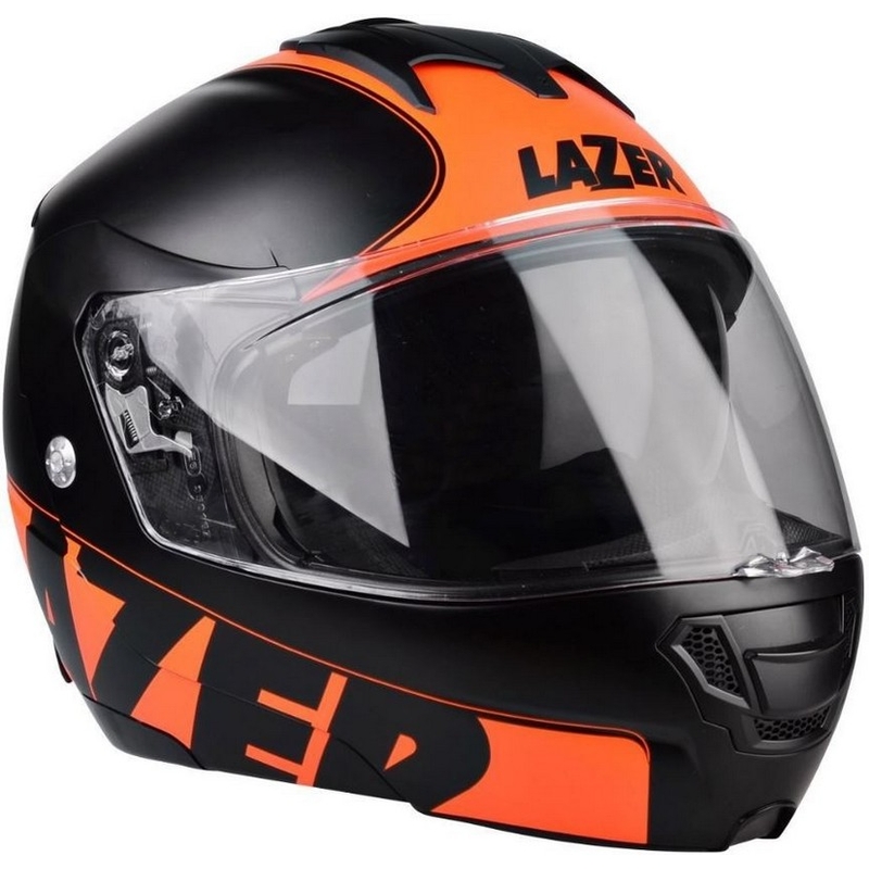 Cască de motocicletă Flip-up Lazer Lugano Raccoun portocaliu