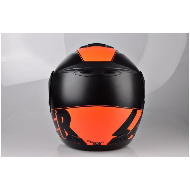 Cască de motocicletă Flip-up Lazer Lugano Raccoun portocaliu