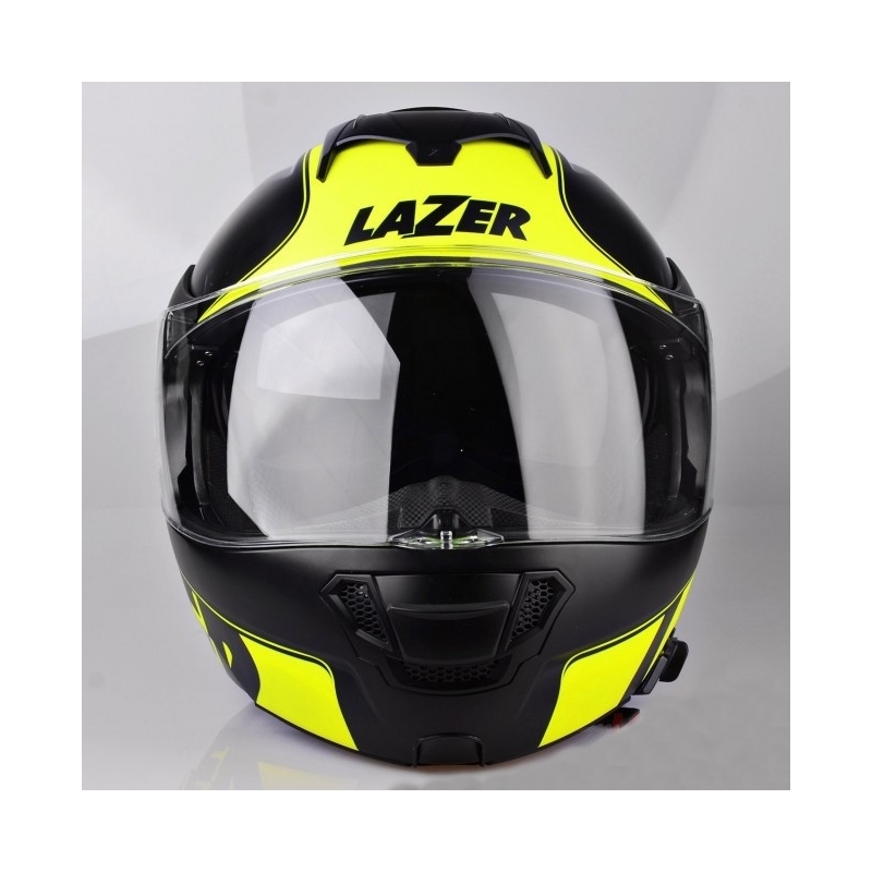 Cască de motocicletă Flip-up Lazer Lugano Raccoun galben