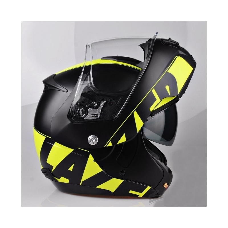 Cască de motocicletă Flip-up Lazer Lugano Raccoun galben