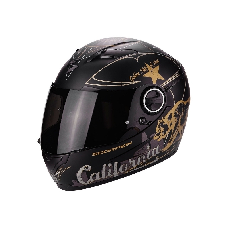 Cască integrală Scorpion EXO-490 GoldenState negru-aur lichidare