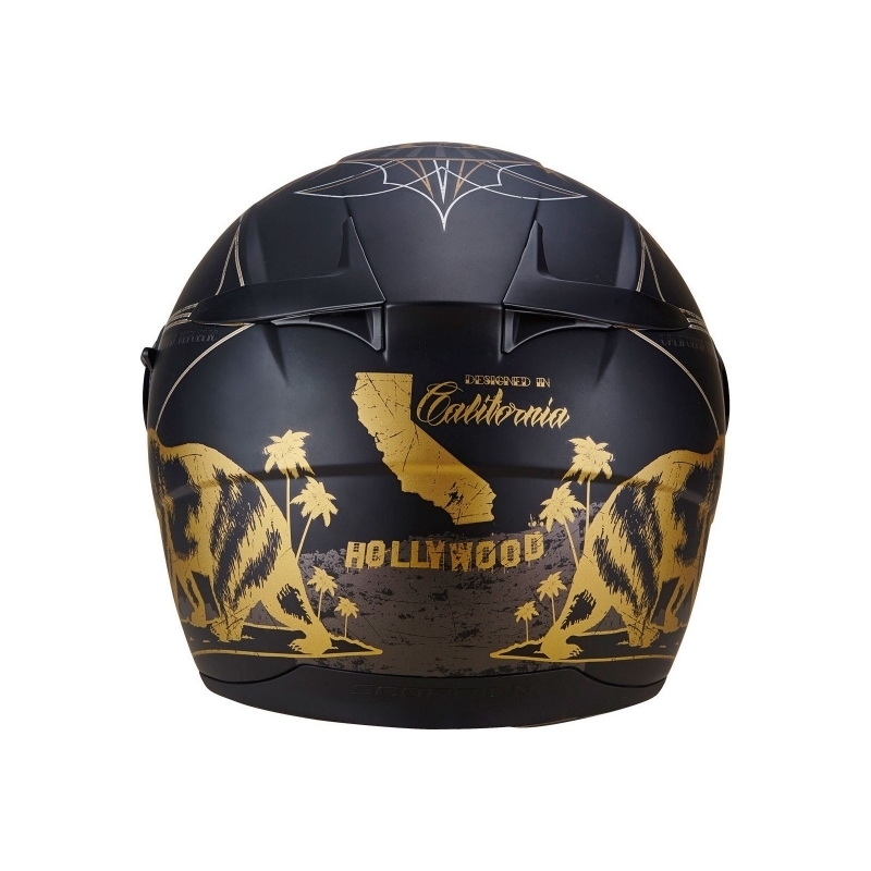 Cască integrală Scorpion EXO-490 GoldenState negru-aur lichidare
